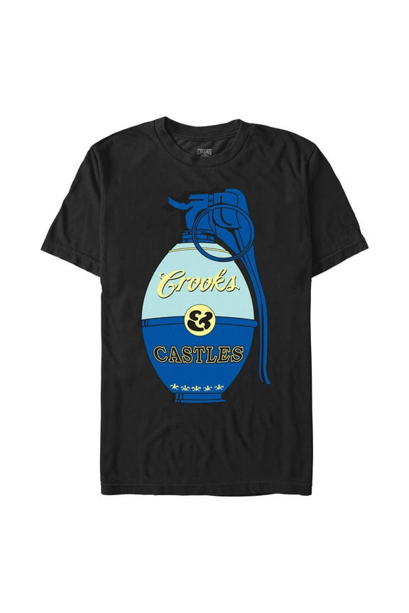 Men's Crooks & Castles Blue Grenade  Graphic T-Shirt