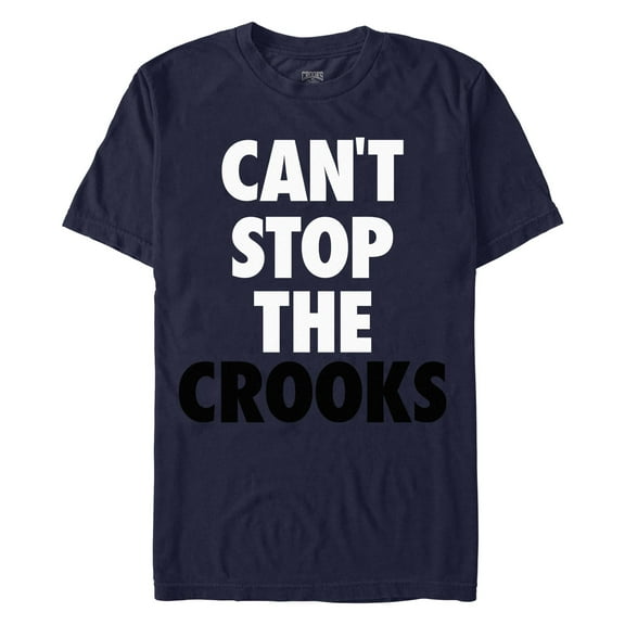 Men's Crooks & Castles Can't Stop the Crooks Black Graphic T-Shirt