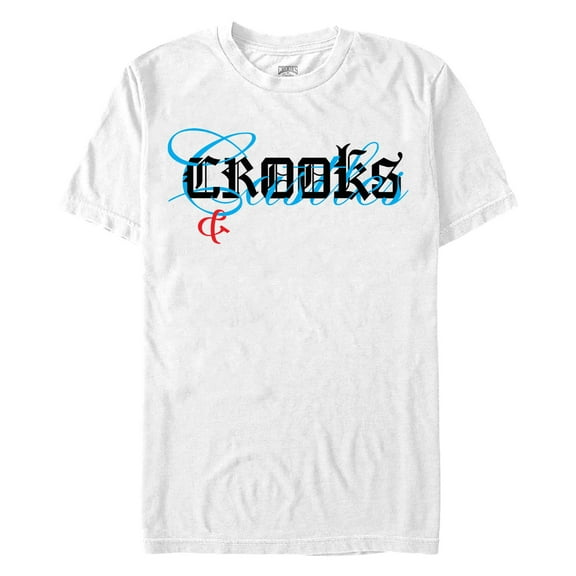 Men's Crooks & Castles Overlay Script Logo Graphic T-Shirt