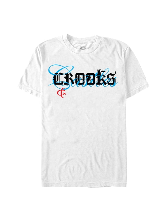 Men's Crooks & Castles Overlay Script Logo Graphic T-Shirt