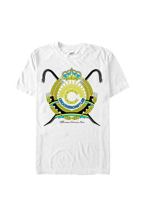 Men's Crooks & Castles Thomas Crown Inc. Coat of Arms Graphic T-Shirt