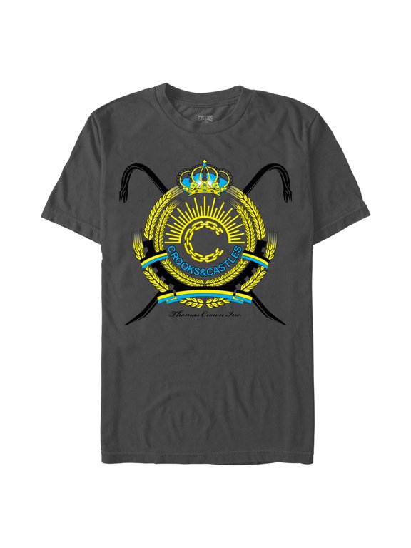 Men's Crooks & Castles Thomas Crown Inc. Coat of Arms Graphic T-Shirt