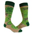 thumbnail image 1 of Men's Crop Duster Socks Funny Farting Bathroom Humor Airplane Graphic Novelty Footwear, 1 of 7