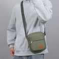 thumbnail image 1 of Men's Crossbody Bag Canvas Chest Sling Backpack | Waterproof Multi-Compartment Shoulder Messenger | Lightweight Adjustable Strap, Outdoor Travel, 21x18x6cm, 1 of 7