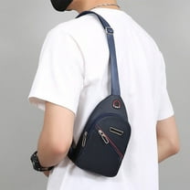 Men's Crossbody Bag, Waterproof Chest Bag Multifunctional Sports Outdoor Leisure Shoulder Backpack Messenger Bag, Anti-Theft RFID Pocket for Travel Gym Hiking