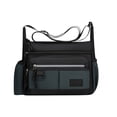 thumbnail image 1 of Men's Crossbody Bag with Water Bottle Pocket, Large Capacity Commuter Pack, Polyester Work Travel Shoulder Bag, Multi-Pocket Essentials Organizer, 1 of 6