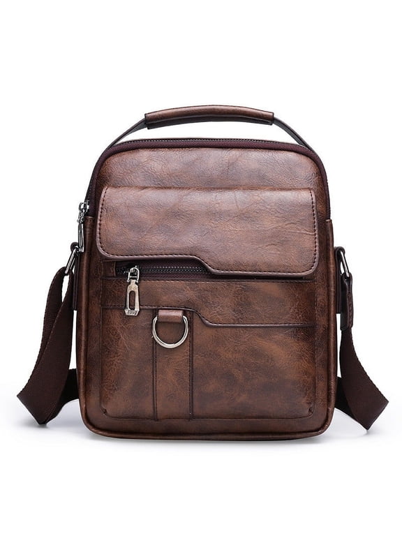 Men's Crossbody Shoulder Bag - Messenger Satchel Travel Handbag