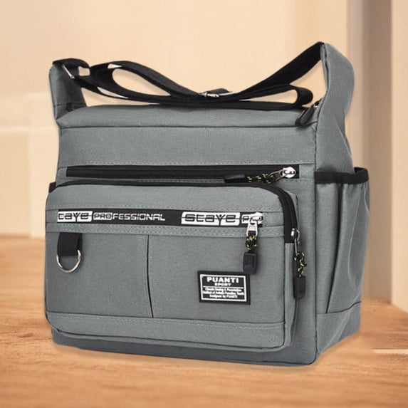 Men‘s Crossbody Sling Bag Nylon Travel Chest Pack Large Capacity Multi Pocket Casual Daypack