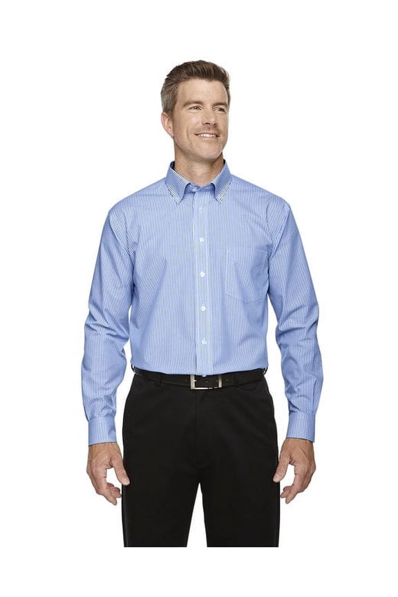 Men's Crown Woven Collection® Banker Stripe - FRENCH BLUE - L