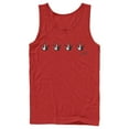 thumbnail image 1 of Men's Cruella Crowns Logo  Tank Top Red X Large, 1 of 4