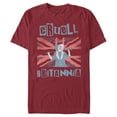 thumbnail image 1 of Men's Cruella Cruell Britannia  Graphic Tee Cardinal 2X Large, 1 of 5