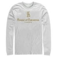 thumbnail image 1 of Men's Cruella House of Baroness London Logo Gold  Long Sleeve Shirt White X Large, 1 of 4