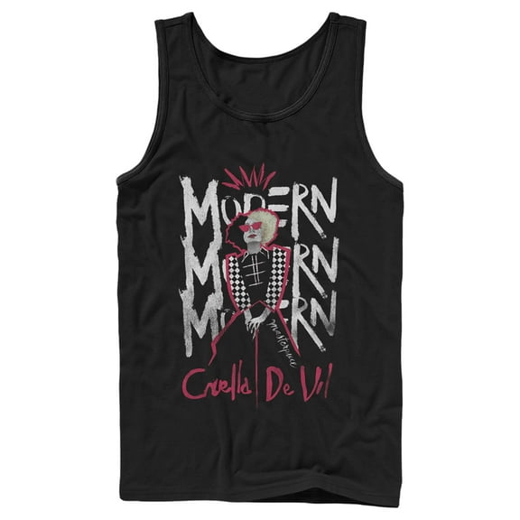 Men's Cruella Modern Masterpiece  Tank Top Black Small