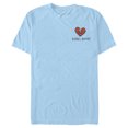 thumbnail image 1 of Men's Cruella Rebel Heart  Graphic Tee Light Blue 2X Large, 1 of 4