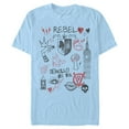 thumbnail image 1 of Men's Cruella Rebel Icons  Graphic Tee Light Blue 2X Large, 1 of 4