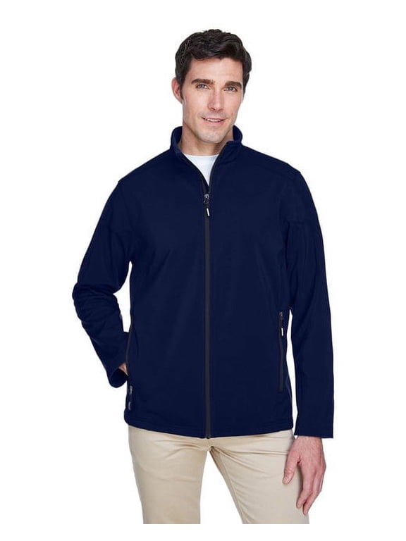 Men's Cruise Two-Layer Fleece Bonded SoftShell Jacket - CLASSIC NAVY - 2XL