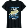 thumbnail image 1 of Men's Cruising Boat Countdown is over It's Cruise Time Cruise Blacke T-Shirt Short Sleeves, 1 of 5