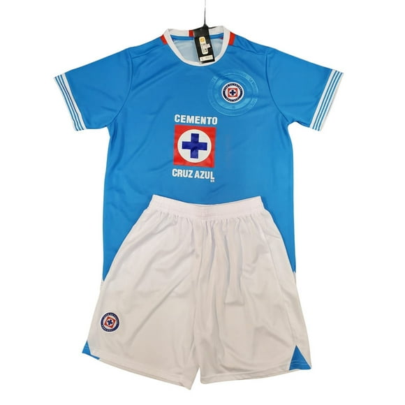 Men's Cruz Azul Home Soccer Set - Playera y Short de Cruz Azul Casa - Small