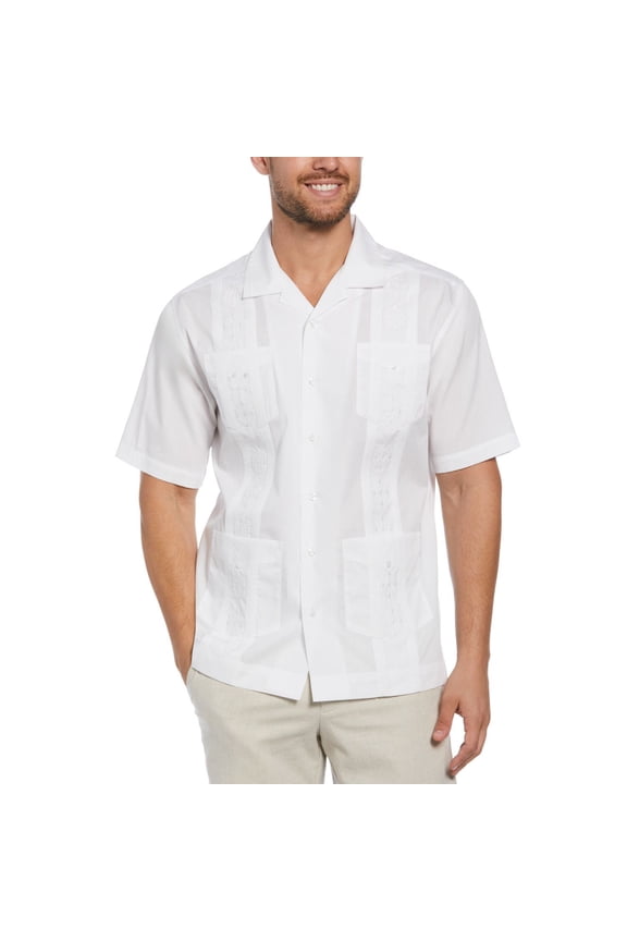 Men's Cubavera Guayabera Button-Down Shirt Color: White Size: L