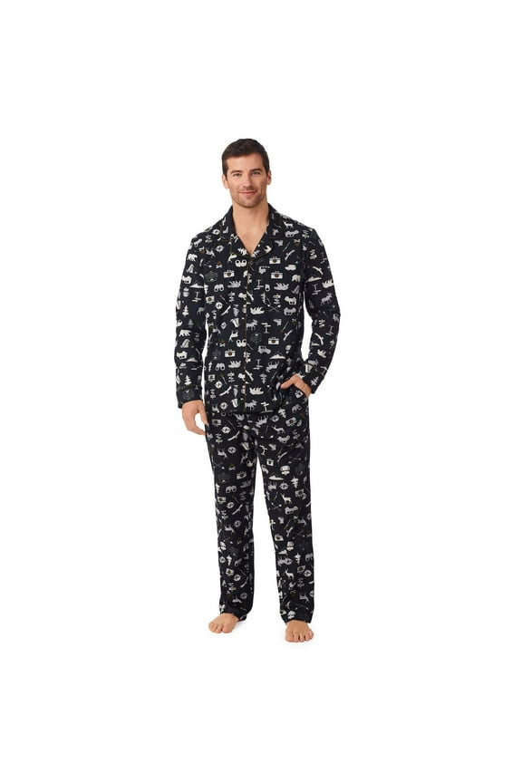 Men's Cuddl Duds Cozy Lodge Pajama Set - Camping (XXL)