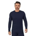 thumbnail image 1 of Men's Cuddl Duds® Midweight Waffle Thermal Performance Base Layer Crew Top Color: Navy Heather Size: XXL, 1 of 4