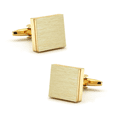thumbnail image 1 of Men's Cuff Links Golden Quadrate Cufflinks, 1 of 6