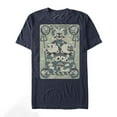 thumbnail image 1 of Men's Cuphead Casino Playing Card  Graphic Tee Navy Blue 3X Large, 1 of 4