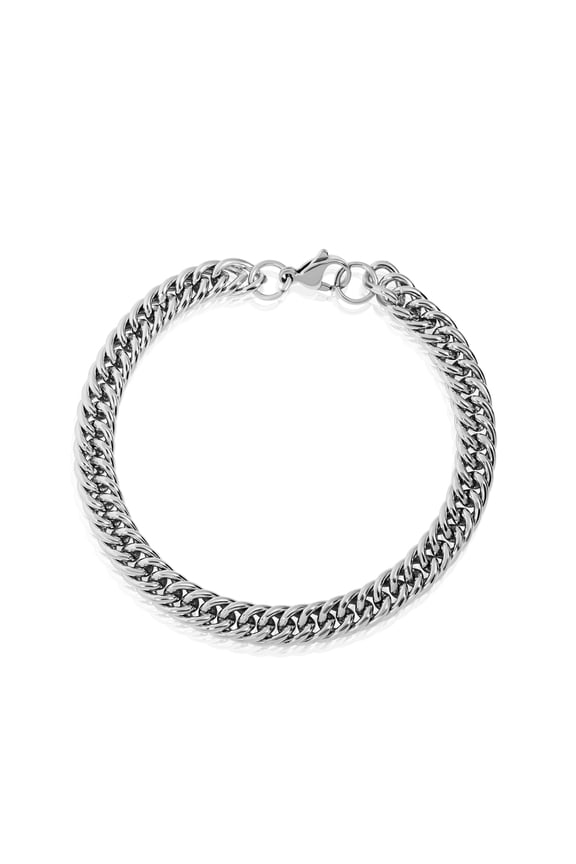 Men's Curb Chain Bracelet - Sleek Interlocking Links Jewelry