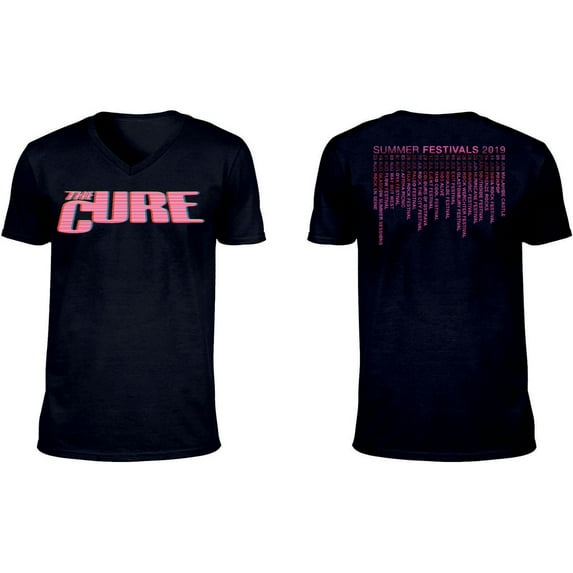 Men's Cure Neon Logo T-shirt XX-Large Black