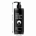 thumbnail image 1 of Men's Curl Defining Cream, Hydrating Leave-In Styling Cream for Wavy Curly Coarse Hair, Frizz Control & Long-Lasting Curl Enhancer, 300ml Pump Bottle, 1 of 9