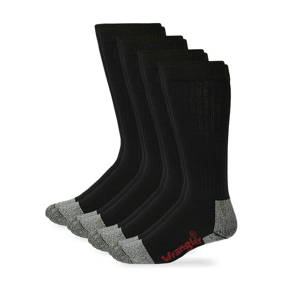 Men's Cushion Over The Calf Work Boot Socks 4 Pack