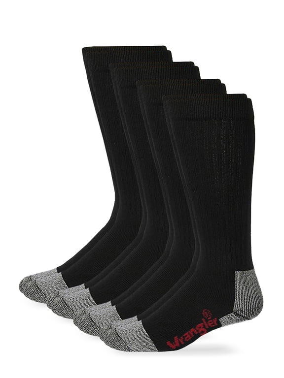 Men's Cushion Over The Calf Work Boot Socks 4 Pack