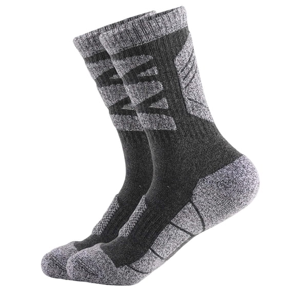 Men's Cushioned Crew Socks Thick Terry Bottom Sports Socks Breathable Moisture Control Hiking Socks Odor Resistant Mid-Calf Athletic Socks For Work Gym