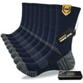 thumbnail image 1 of FREE YOKA Men's Cushioned Crew Work Socks,Moisture Wicking Athletic Boot Socks for Hiking Sports Running, 1 of 8