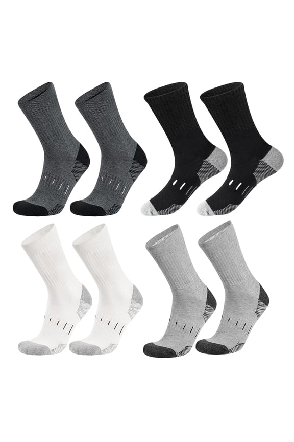 Men's Cushioned Socks for Running, Hiking & Gym - Moisture-Wicking Athletic Socks