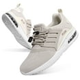 thumbnail image 1 of Men’s Cushioning Lightweight Running Shoes Women's Athletic Sneakers for Tennis Workout Walking Cross-Training Khaki, 1 of 5