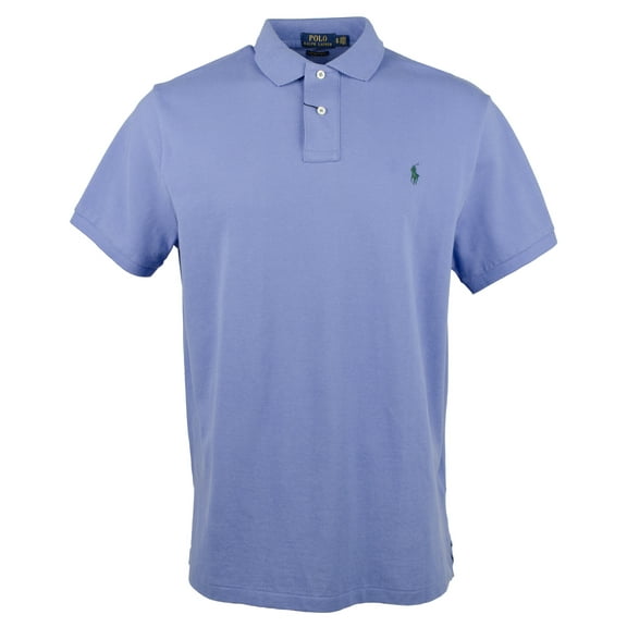 Men's Custom Slim Fit  Polo Shirt-BLU-Small
