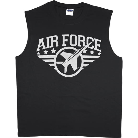 Men's Cut Off Shirts Air Force T-shirt Sleeveless Muscle Tee Shirt