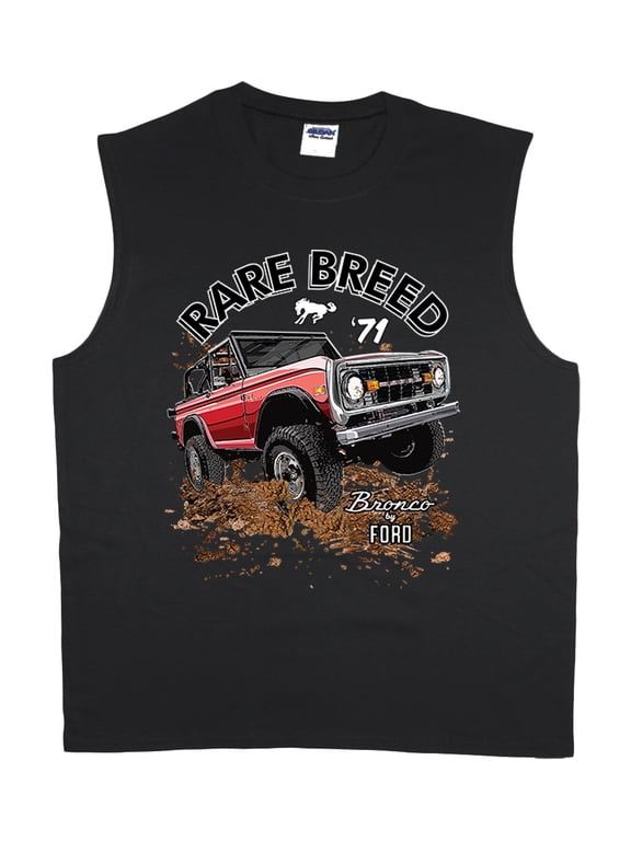 Men's Cut Off Shirts Ford Bronco T-shirt Sleeveless Muscle Tee Shirt