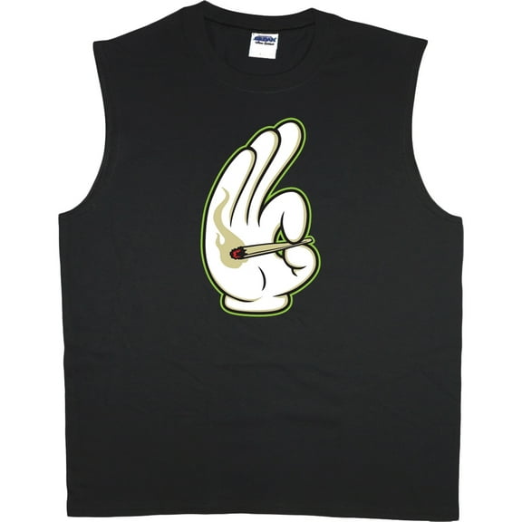 Men's Cut Off Shirts Funny Imprinted T-shirt Sleeveless Muscle Tee Shirt