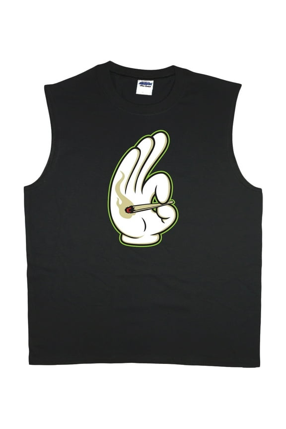 Men's Cut Off Shirts Funny Imprinted T-shirt Sleeveless Muscle Tee Shirt