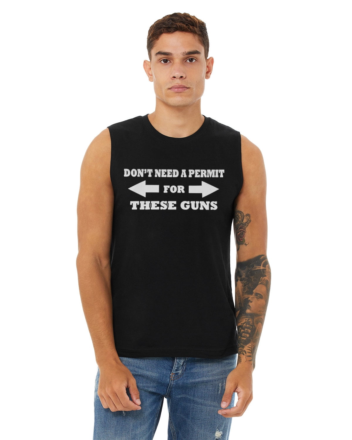 Men's Cut Off Shirts Funny Saying Gym Workout Tank Top T-shirt