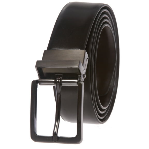 Men's Cut-to-Fit Black or Brown Reversible Dress Belt
