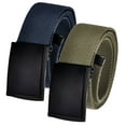 thumbnail image 1 of Men's Cut to Fit Waist Size Up to 32" Casual Outdoor 2 Belt Pack with Black Military Flip Top Buckle, 1 of 3