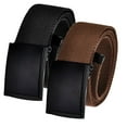 thumbnail image 1 of Men's Cut to Fit Waist Size Up to 36" Casual Outdoor 2 Belt Pack with Black Military Flip Top Buckle, 1 of 3