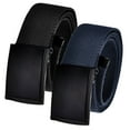thumbnail image 1 of Men's Cut to Fit Waist Size Up to 60" Casual Outdoor 2 Belt Pack with Black Military Flip Top Buckle, 1 of 3