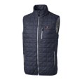 thumbnail image 1 of Men's Cutter & Buck Anthracite Auburn Tigers Big & Tall College Vault Rainier Full-Zip Vest, 1 of 1