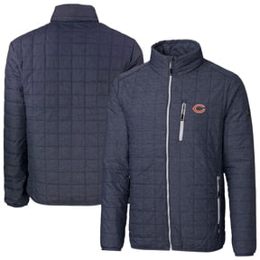 Men's Cutter & Buck Anthracite Chicago Bears Rainier PrimaLoft Eco Insulated Full-Zip Puffer Jacket