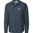 thumbnail image 1 of Men's Cutter & Buck Anthracite Navy Midshipmen Rainier Full-Snap Shirt Jacket, 1 of 1