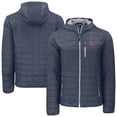 thumbnail image 1 of Men's-Cutter & Buck  Anthracite Ole Miss Rebels Rainier Eco PrimaLoft Hooded Full-Zip Jacket, 1 of 3